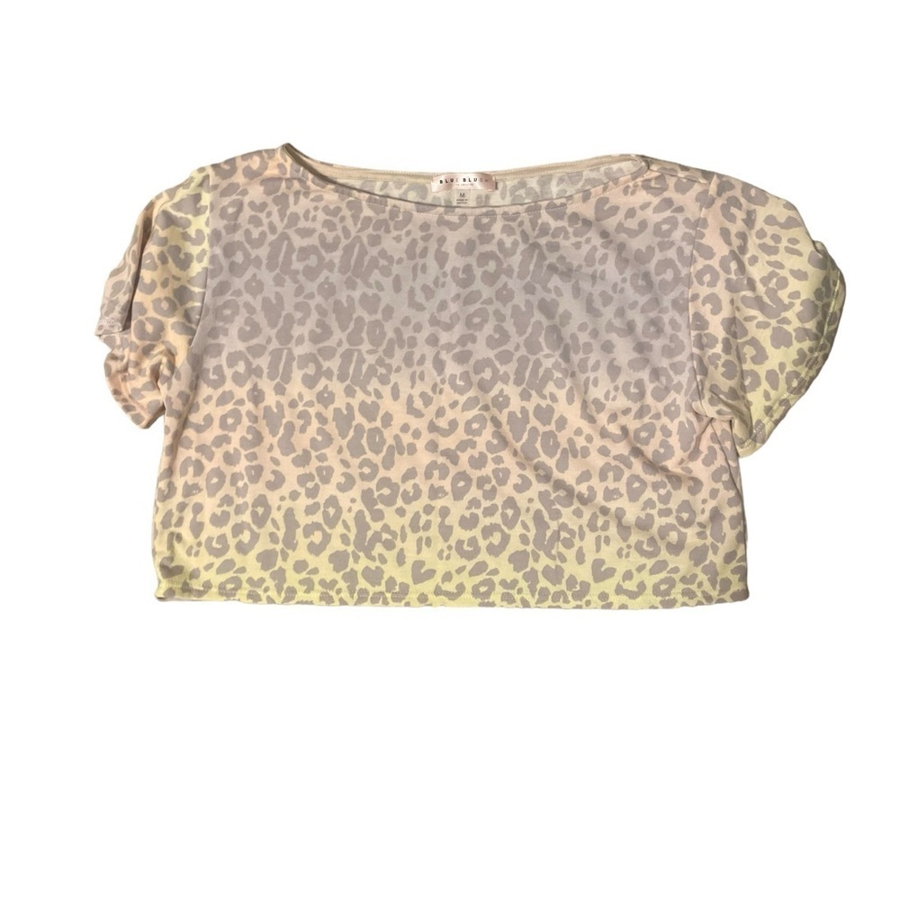Blue Blush Crop Too tee